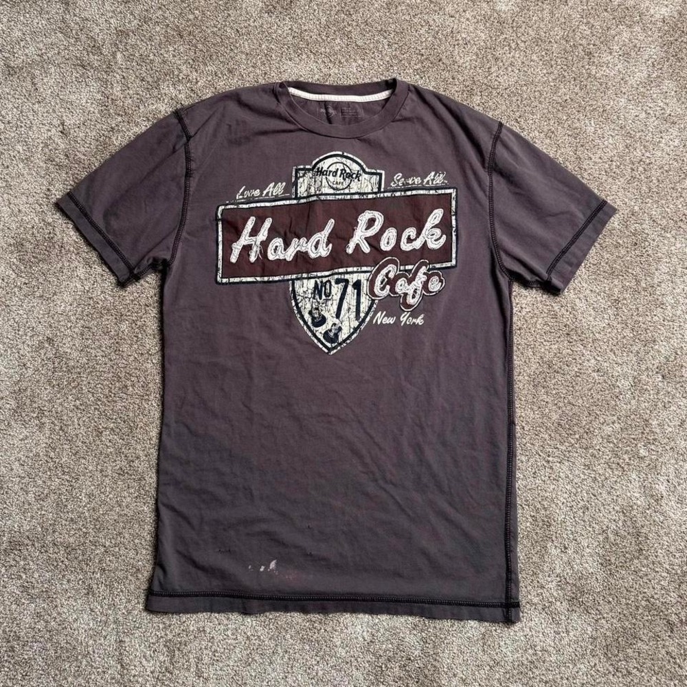 GREY HARD ROCK CAFE "OVERLOCK" GRAPHIC TEE